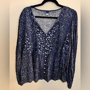 Old Navy Peasant Blouse Size XL NWOT